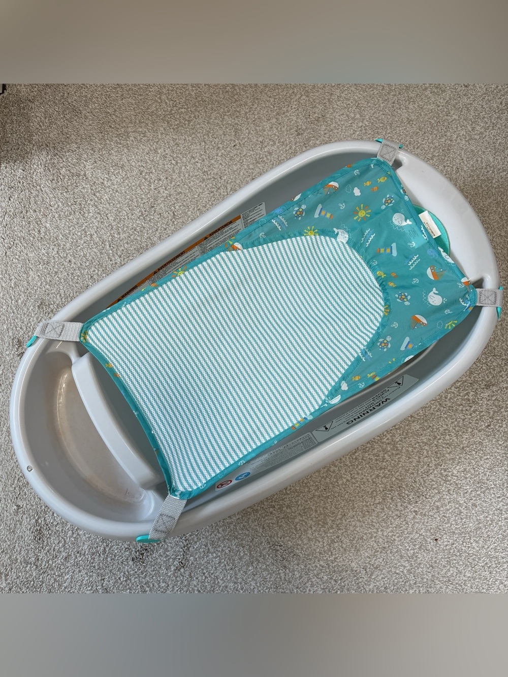 Summer by Ingenuity Comfy Clean Deluxe Newborn to Toddler Bath Tub
